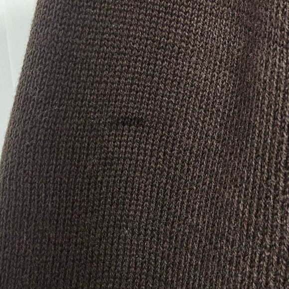 Vintage Maggie Barnes Brown Argyle Cardigan Knit Preppy Office Classic Cotton 1X - Picture 4 of 12